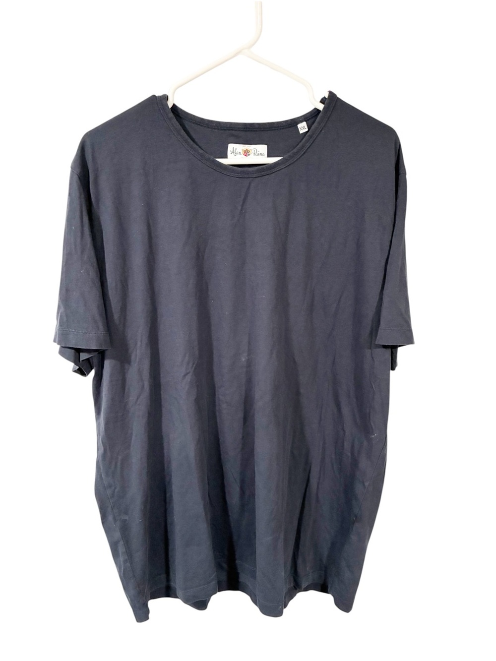 Alan Paine Blue Cotton Short Sleeve Crewneck Tshirt Size XXL